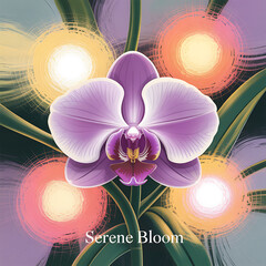 Purple Orchid Floral Beauty
