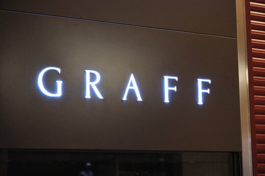 Lugano,Switzerland-Sep.30th 2025: GRAFF company brand logo 