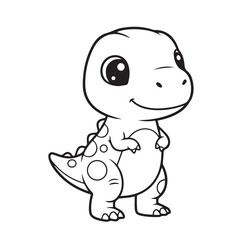 Tyrannosaurus dinosaur vector illustration coloring pages coloring book