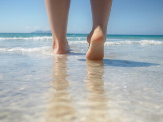 避暑地のビーチ