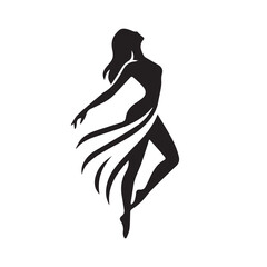 silhouette of a girl