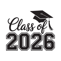 Class of 2026 with graduation cap design