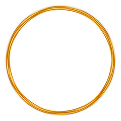 Elegant round gold accent frame &ndash; A timeless golden circle designed to elevate logos, text highlights, certificates, and elegant presentation visuals
