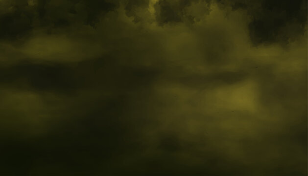 High-contrast shadow and light creating a dense, atmospheric texture. Monochromatic swampy green and black distressed wallpaper.