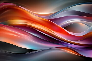Fototapeta premium Vibrant abstract waves create stunning modern background for creative projects