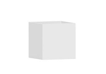 White Open Gift Box, transparent background