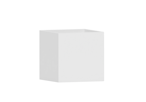 White Open Gift Box, transparent background - Powered by Adobe