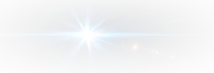 Star glow flash blue beam light cosmic radiant burst shine energy magic.
