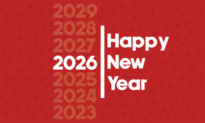 Creative 2026 Typography Design - Happy new year 2026 &ndash; Modern Green Numbers Vector Illustration