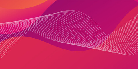 Vibrant abstract gradient background with modern flowing waves