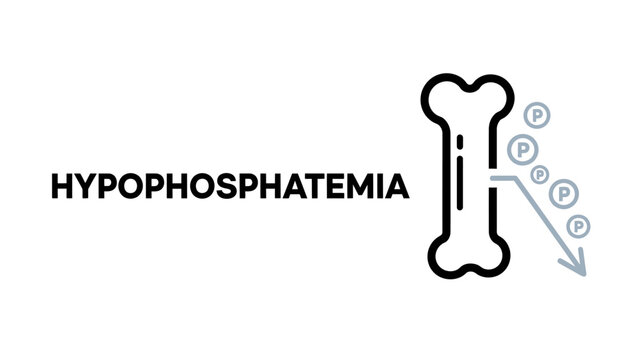 Hypophosphatemia Medical Condition Icon - Phosphate Loss from Bone