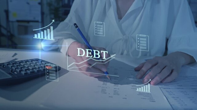 Debt management and financial planning loan interest financial crisis business debt analysis liabilities, loans, credit risks debt restructuring repayment strategies economic recession  bankruptcy