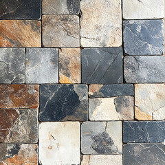 Stone Wall Texture: A close-up view of a meticulously constructed stone wall, revealing a rich tapestry of colors and textures, showcasing the enduring beauty of natural stone.