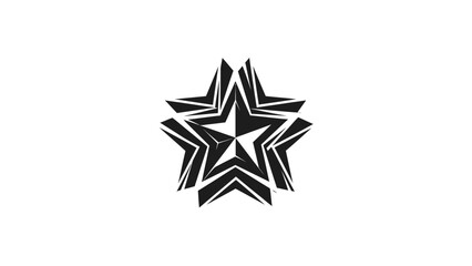 Obraz premium Abstract Geometric Starburst Emblem Design.