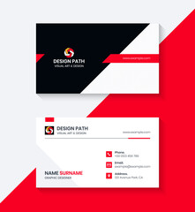 Modern Professional Business Card Template Design With Logo
