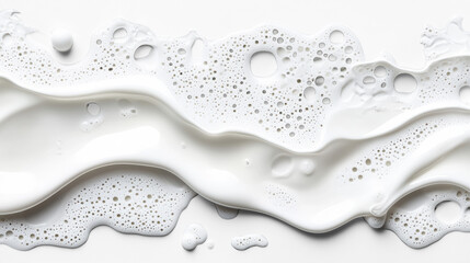 Bubbly Foam Texture on Transparent Background