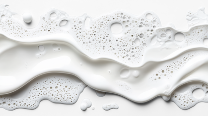 Bubbly Foam Texture on Transparent Background