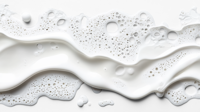 Bubbly Foam Texture on Transparent Background