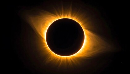 Total Solar Eclipse - A Celestial Dance of Light and Shadow.