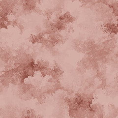 Soft pink and brown watercolor cloud texture background