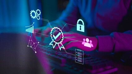 All-in-one certified productivity application managing tasks, analytics, and security certified platform. Quality Assurance QA for business software certified application, ensuring data security, user