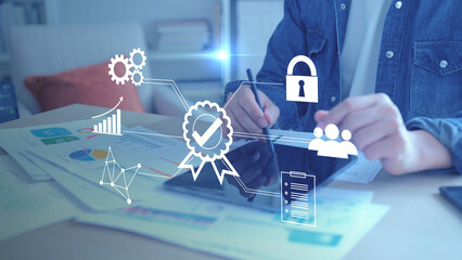 All-in-one certified productivity application managing tasks, analytics, and security certified platform. Quality Assurance QA for business software certified application, ensuring data security, user