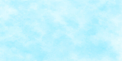 Blue sky background with abstract texture of white clouds, light cold winter nature pattern