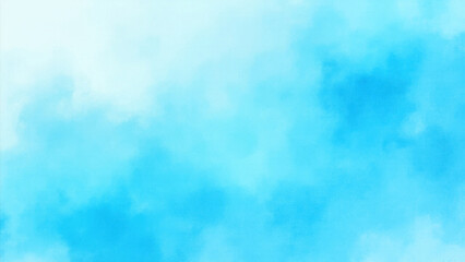 Abstract blue watercolor background with soft, dreamy textures and gradients