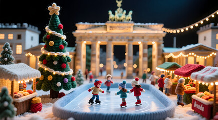 Berlin Gate Christmas Yarn Market