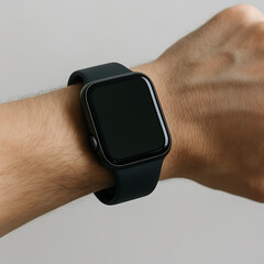 Smartwatch mockup on wrist
