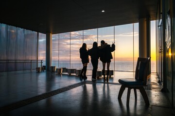 日立駅の日の出
