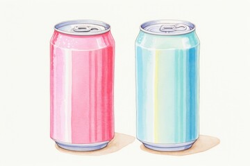 Drink white background refreshment container.