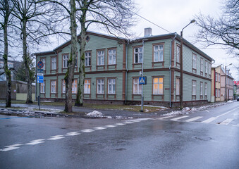 Street  view in P&auml;rnu, Estonia, Europe