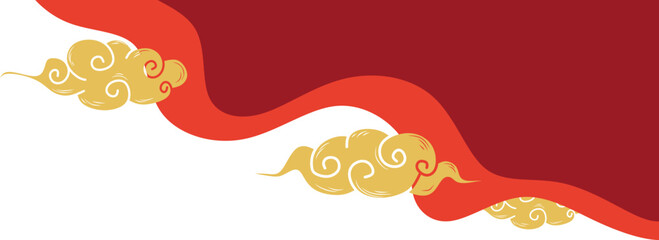 Chinese New Year Corner with Cloud