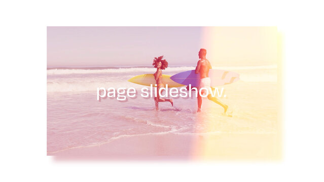 Light Leak Page Turn Slideshow
