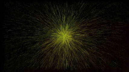 Abstract gold light rays bursting through darkness stock footage for sci-fi, technology, and futuristic visuals, ideal for motion icon - Powered by Adobe