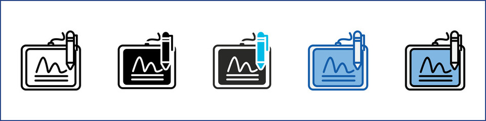 E Signature Single Icon Multistyle