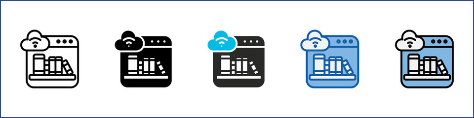 Online Library Single Icon Multistyle