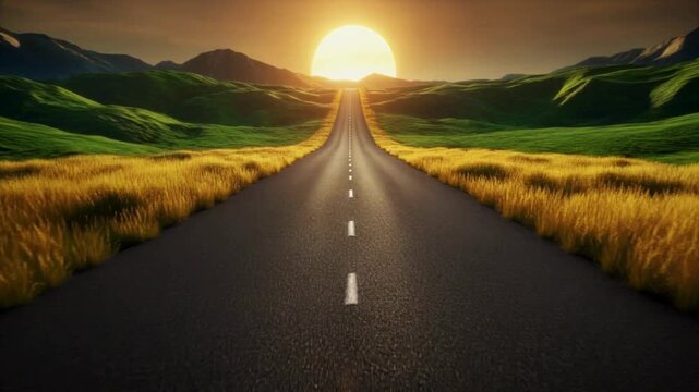 Road to 2026 Setting Goals and New Beginnings for Future Journey & Sunrise Vision