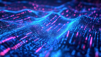 Stunning abstract network background in vibrant blue and pink, perfect for modern technology concepts and cutting-edge digital designs