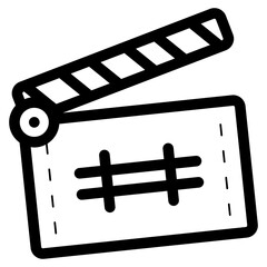 Fototapeta premium clapperboard icon