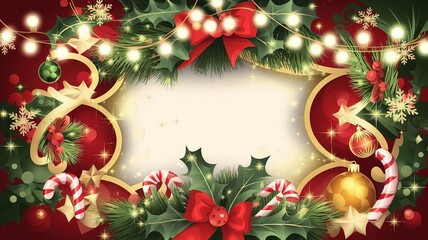 hires for Christmas background new year and presentation 16 9 size with items flower and decoration with gifts, accessories and colored balls 
