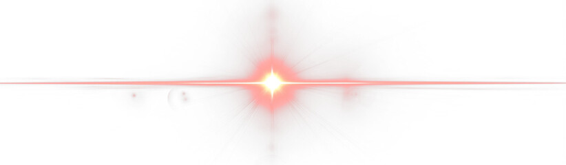 Flash glow star red bright light beam cosmic radiant burst shine.
