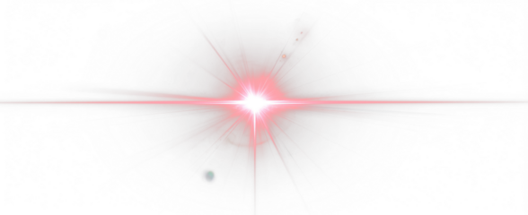 Star glow red flash bright light beam cosmic radiant shine burst.
