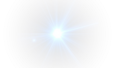 Bright star glow beam flash light blue cosmic shine burst radiant.
