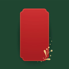 Christmas label. Festive Christmas text box vector. Perfect for seasonal messages or text and greetings.