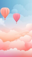 Obraz premium Balloon backgrounds aircraft cloud.