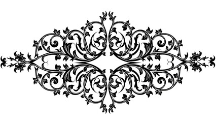 Elegant Floral Ornament: A Timeless Design Element for Creative Projects and Decoration