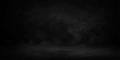 Dark grunge film background featuring abstract black smoke and bright, slow motion steam texture