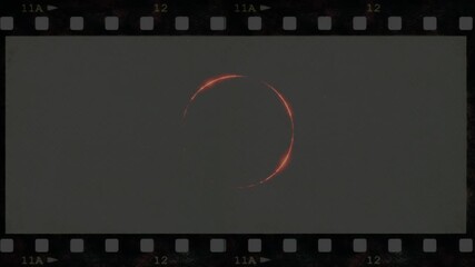 Vintage film strip projector light leak animation - Powered by Adobe